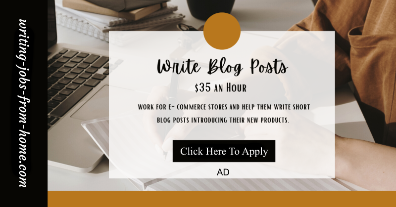 Make Money from Home as a Writer